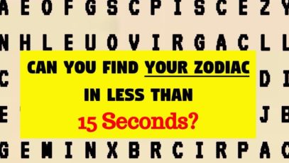Only Creative People Can Find Their Zodiac In Less Than 15 Seconds